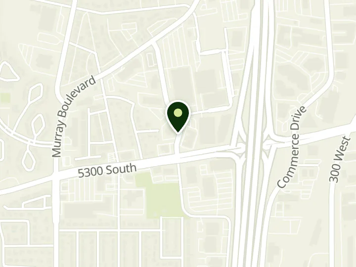 Map of the streets around Chartway Credit Union, Murray Branch & Direct Teller, at 5338 S College Dr, Murray, UT 84123