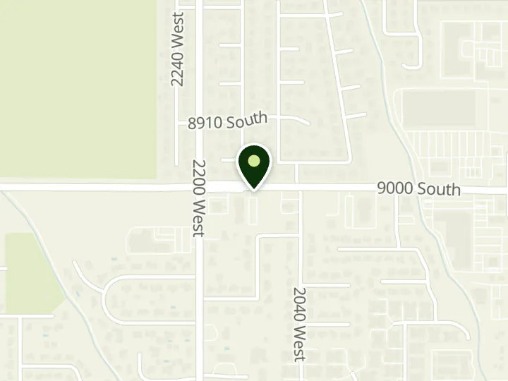 Map of the streets around Chartway Credit Union, West Jordan Branch, at 2089 W 9000 S, West Jordan, UT 84088