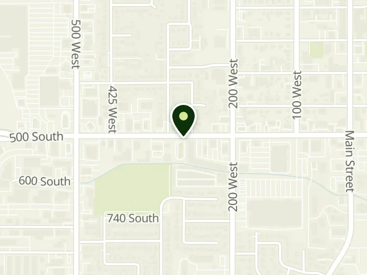 Map of the streets around Chevron Federal Credit Union, Bountiful, at 273 W 500 S Suite 24, Bountiful, UT 84010