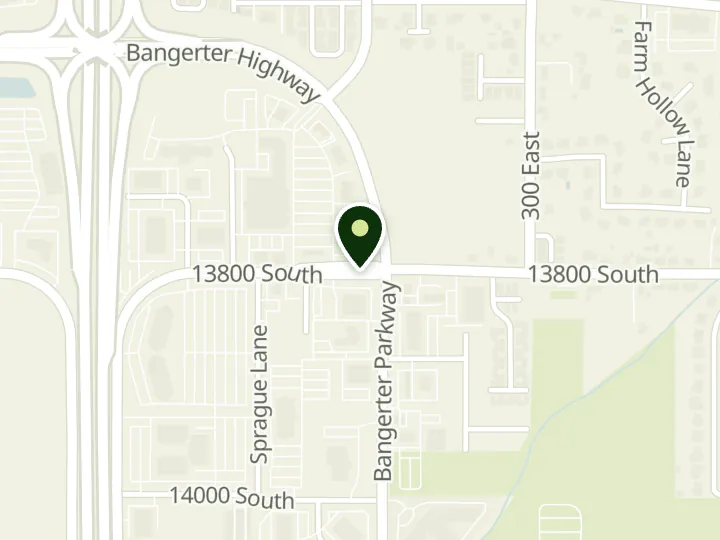 Map of the streets around Cyprus Credit Union, Draper, at 183 E 13800 S, Draper, UT 84020