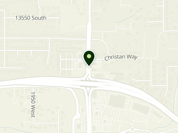 Map of the streets around Cyprus Credit Union, Riverton, at 13717 S Redwood Rd, Riverton, UT 84065