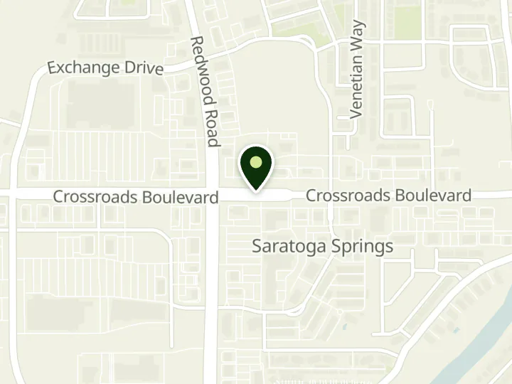 Map of the streets around Cyprus Credit Union, Saratoga Springs, at 74 W Crossroads Blvd, Saratoga Springs, UT 84045