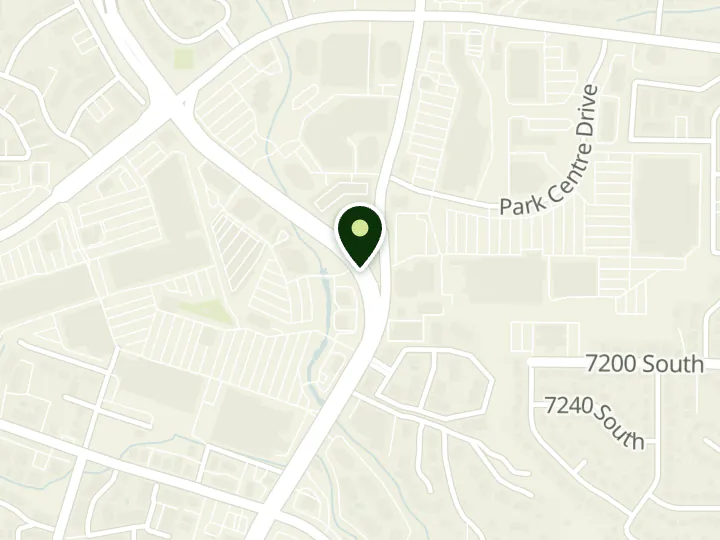 Map of the streets around Cyprus Credit Union, Union Park, at 7160 S Union Park Ave, Midvale, UT 84047