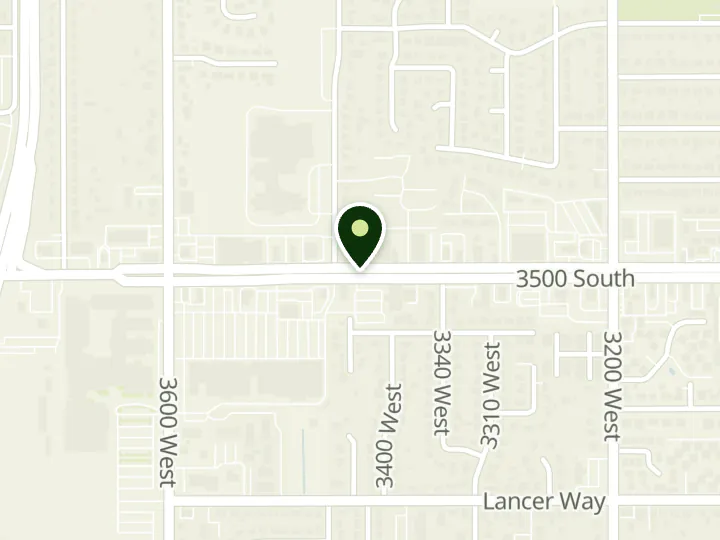 Map of the streets around Cyprus Credit Union, West Valley, at 3432 W 3500 S, West Valley City, UT 84119