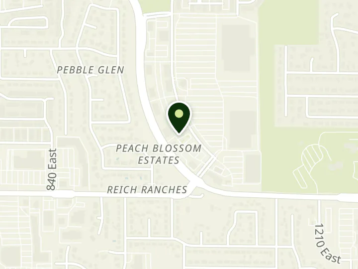 Map of the streets around Deseret First Credit Union, Sandy, at 9325 S Village Shop Dr, Sandy, UT 84094