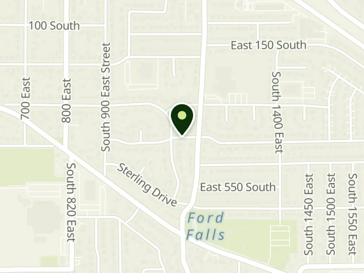 Map of the streets around Deseret First Credit Union, Spanish Fork, at 1137 N Canyon Creek Pkwy, Spanish Fork, UT 84660