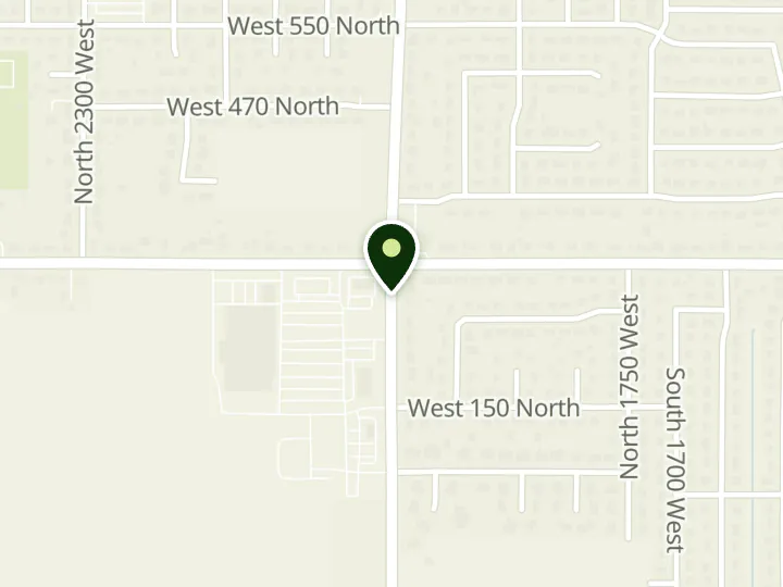Map of the streets around Deseret First Credit Union, West Point Branch, at 267 N 2000 W, West Point, UT 84015