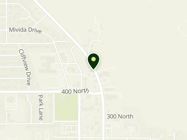 Map of the streets around Desert Rivers Credit Union, Moab Branch, at 725 N Main St, Moab, UT 84532