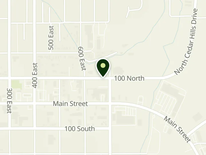 Map of the streets around Eastern Utah Community Credit Union, Price, at 675 E 100 N, Price, UT 84501