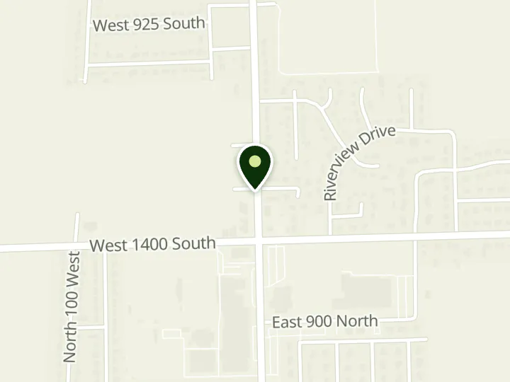 Map of the streets around Elevate Credit Union, Garland Branch, at 1300 S Main St, Garland, UT 84312