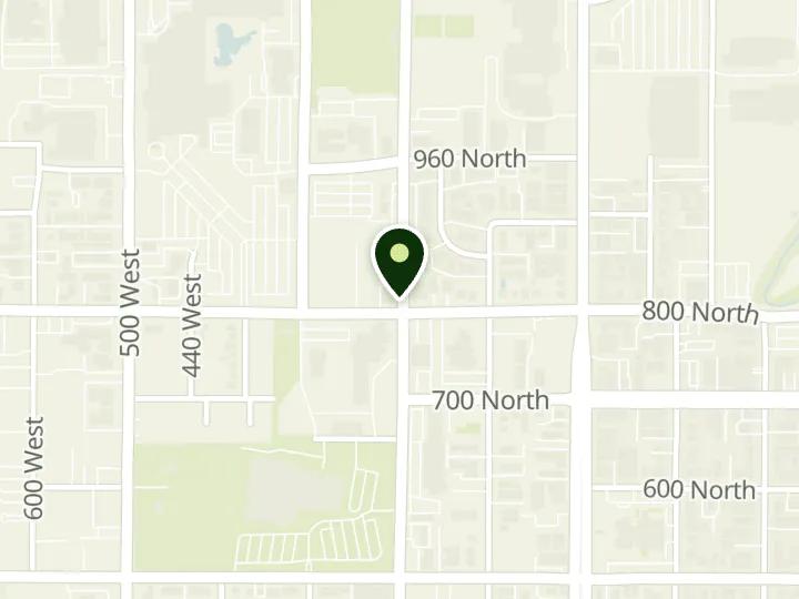 Map of the streets around Freedom Credit Union, Provo Branch, at 815 N Freedom Blvd, Provo, UT 84604