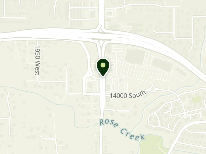 Map of the streets around Goldenwest Credit Union, Bluffdale Branch, at 13903 S Redwood Rd, Bluffdale, UT 84065