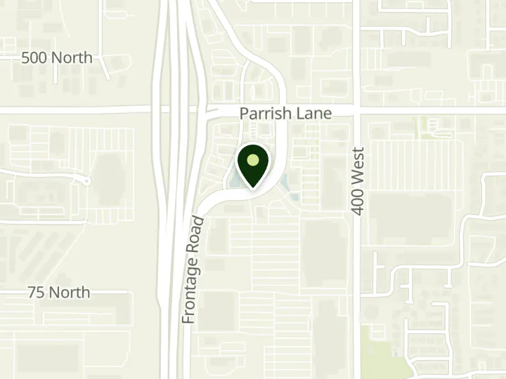 Map of the streets around Goldenwest Credit Union, Centerville Branch, at 315 N Market Place Dr, Centerville, UT 84014