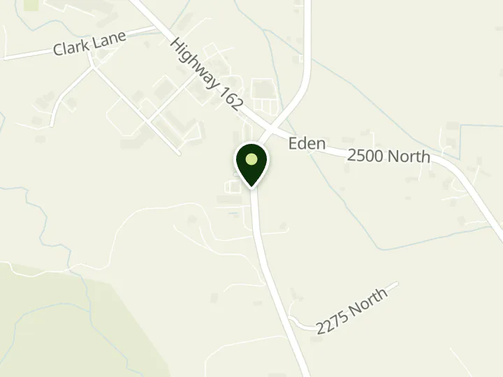 Map of the streets around Goldenwest Credit Union, Eden Branch, at 2461 N Highway 158, Eden, UT 84310