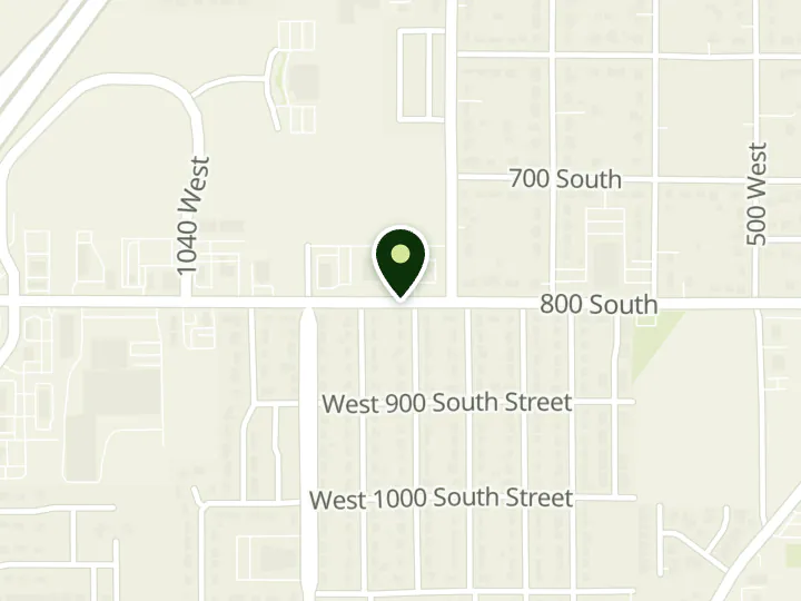 Map of the streets around Goldenwest Credit Union, Payson Branch, at 824 W 800 S, Payson, UT 84651