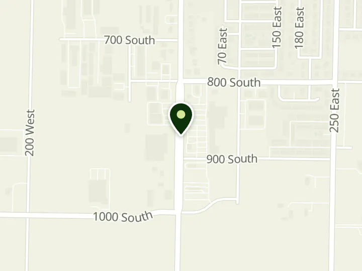 Map of the streets around Goldenwest Credit Union, Smithfield Branch, at 890 S Main st, Smithfield, UT 84335
