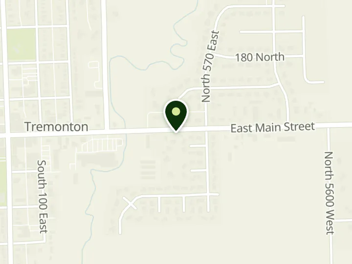 Map of the streets around Goldenwest Credit Union, Tremonton Branch, at 548 W Main St, Tremonton, UT 84337