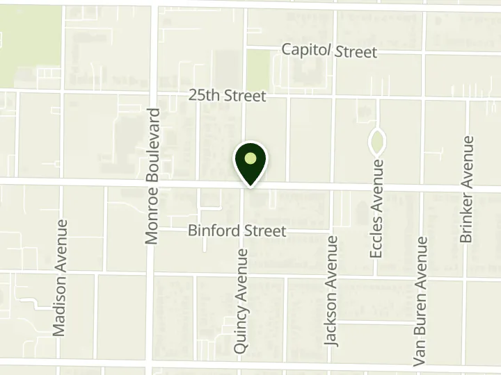 Map of the streets around Granite Credit Union, Ogden - Rancho Markets Office, at 905 26th St, Ogden, UT 84401