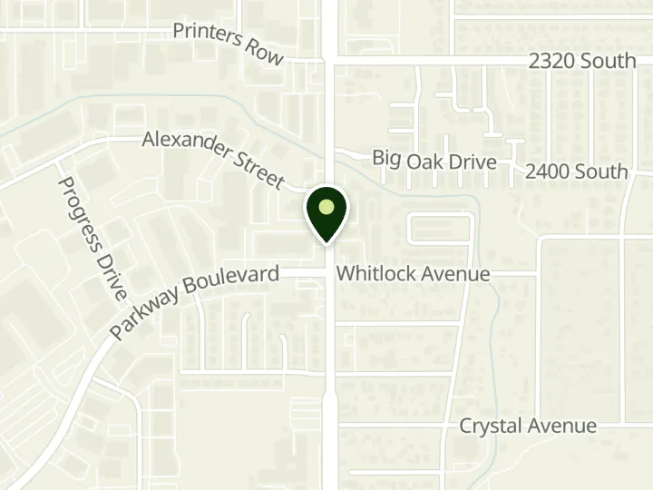 Map of the streets around Granite Credit Union, West Valley - Rancho Plaza (Latino Mall) Office, at 2470 S Redwood Rd Ste 110, West Valley City, UT 84119