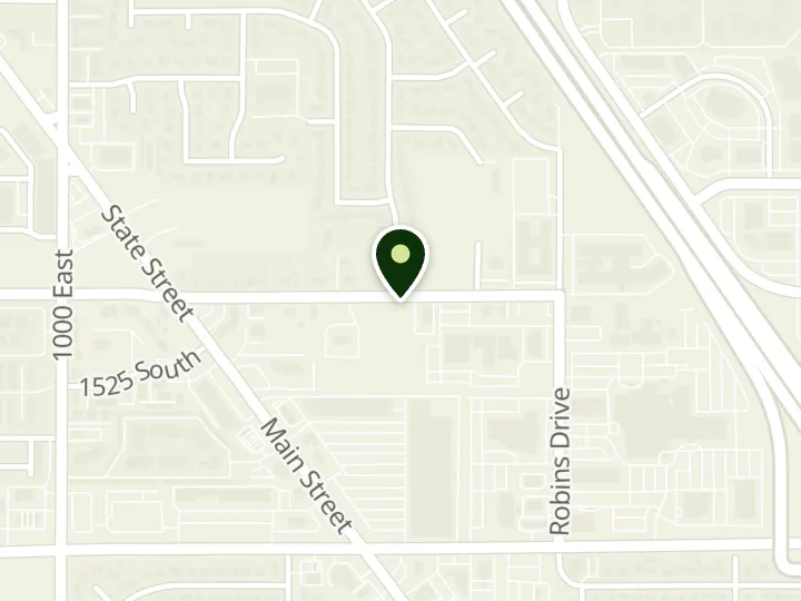 Map of the streets around Horizon Credit Union, Clearfield, at 1270 E 1450 S, Clearfield, UT 84015