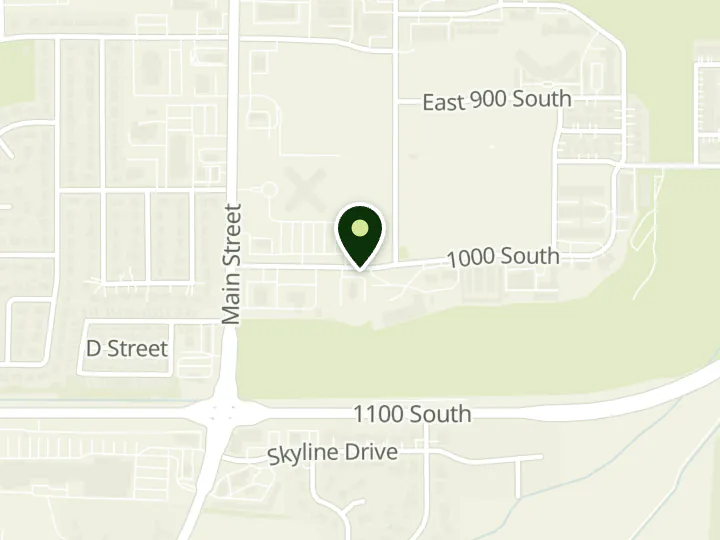Map of the streets around Members First Credit Union, Brigham City Office, at 120 E 1000 S, Brigham City, UT 84302
