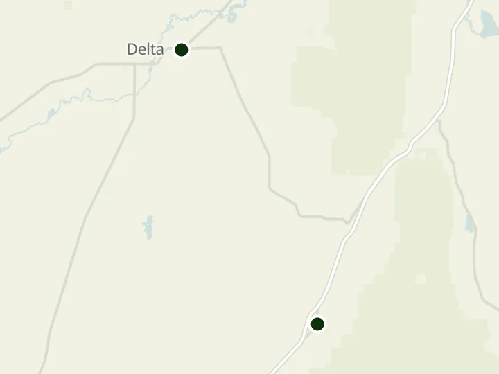 Map of Millard County Credit Union's 2 branches in Utah