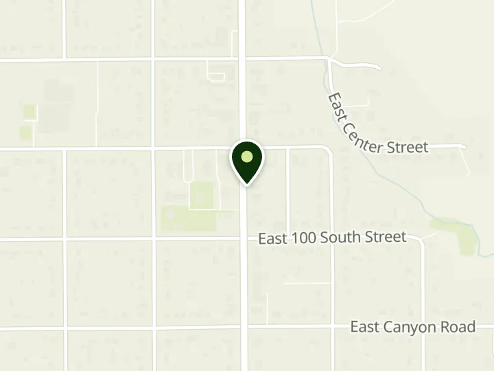 Map of the streets around Millard County Credit Union, Fillmore Branch, at 45 S Main St, Fillmore, UT 84631