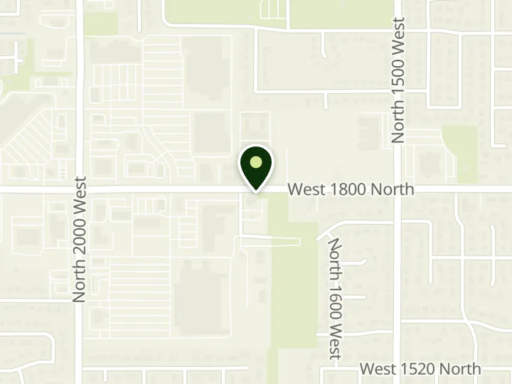 Map of the streets around Mountain America Credit Union, Clinton: 1800 North, at 1727 W 1800 N, Clinton, UT 84015