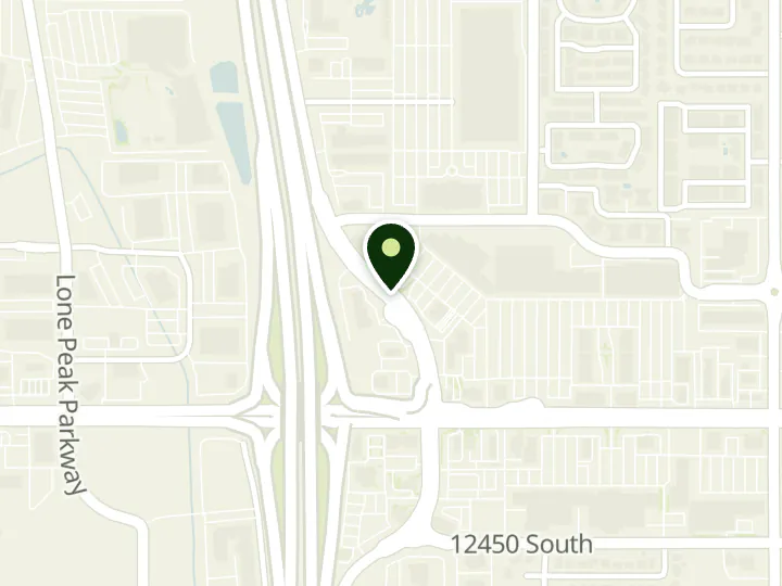 Map of the streets around Mountain America Credit Union, Draper: State Street, at 12221 S State St, Draper, UT 84020