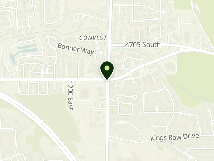Map of the streets around Mountain America Credit Union, Holladay: Murray Holladay Road, at 1298 E Murray Holladay Rd, Millcreek, UT 84117