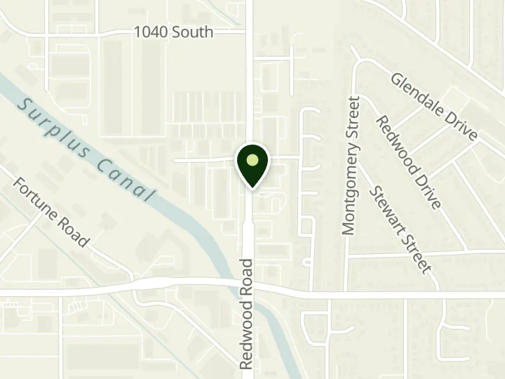 Map of the streets around Mountain America Credit Union, Salt Lake: Redwood Road, at 1225 S Redwood Rd, Salt Lake City, UT 84104