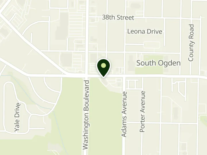 Map of the streets around Mountain America Credit Union, South Ogden: 40th Street, at 455 40th St, South Ogden, UT 84403