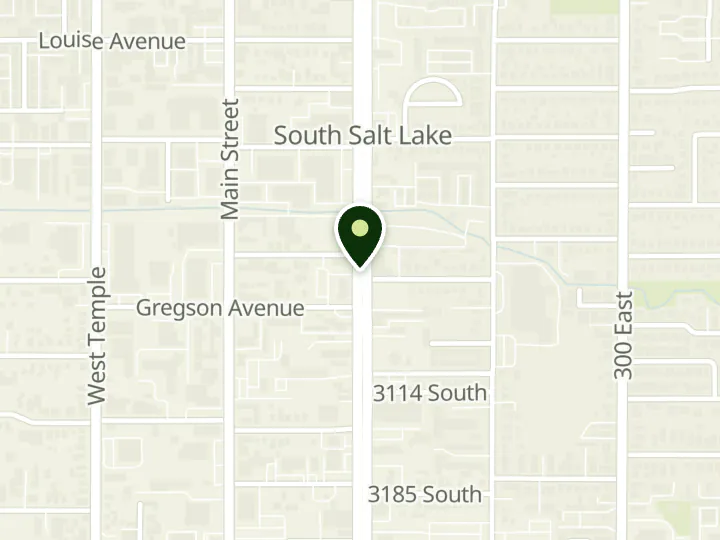 Map of the streets around Mountain America Credit Union, South Salt Lake: State Street, at 3028 S State St, South Salt Lake, UT 84115