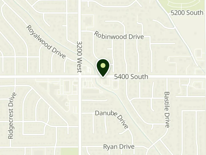 Map of the streets around Mountain America Credit Union, Taylorsville: 5400 South, at 3065 W 5400 S, Taylorsville, UT 84129