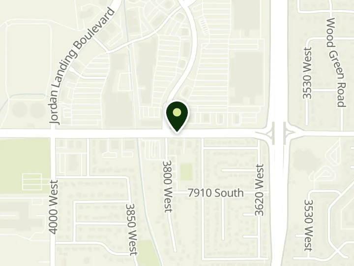 Map of the streets around Mountain America Credit Union, West Jordan: 7800 South, at 3782 W 7800 S, West Jordan, UT 84088
