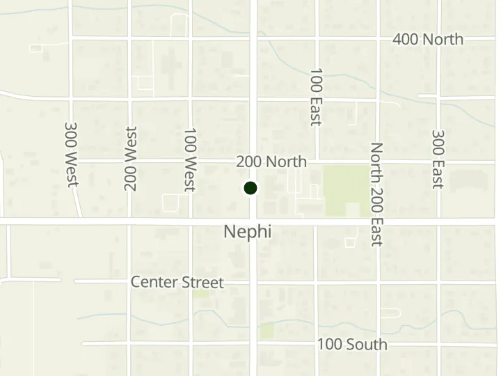 Map of Nephi Western Federal Credit Union's 1 branch in Utah
