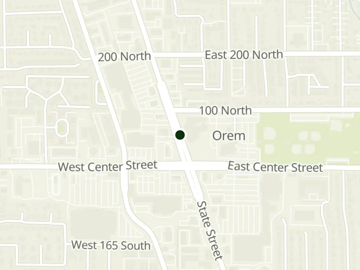 Map of Orem City Employees Federal Credit Union's 1 branch in Utah