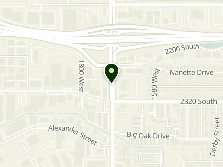 Map of the streets around P&S Credit Union, P & S Credit Union/Main Office, at 2250 S Redwood Rd Ste 6, Salt Lake City, UT 84119