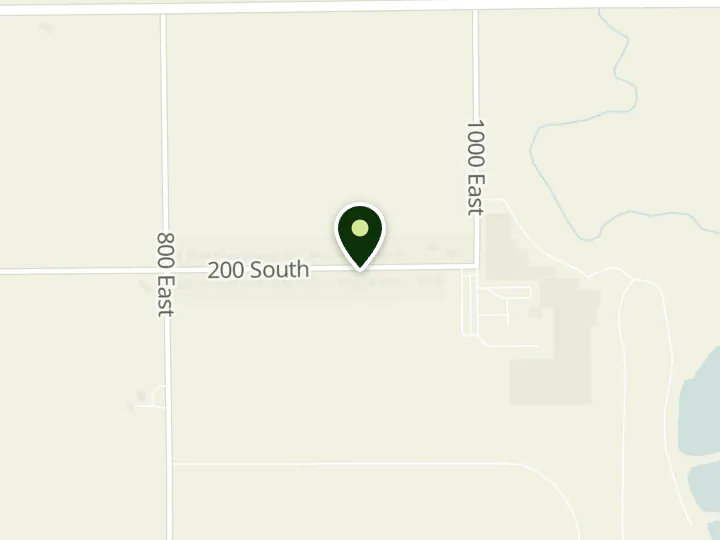 Map of the streets around Presto Lewiston Employees Credit Union, Presto Credit Union, at 1110 E 200 S, Lewiston, UT 84320
