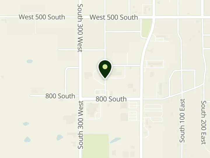 Map of the streets around San Juan Credit Union, Blanding Branch, at 792 S 200 W, Blanding, UT 84511