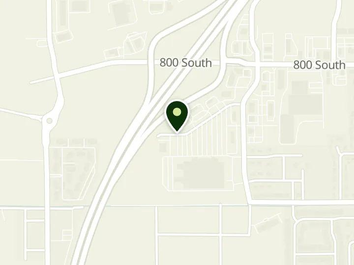 Map of the streets around Security Service Federal Credit Union, Payson Branch, at 1322 W Turf Farm Way with in Wal-Mart parking lot, Payson, UT 84651