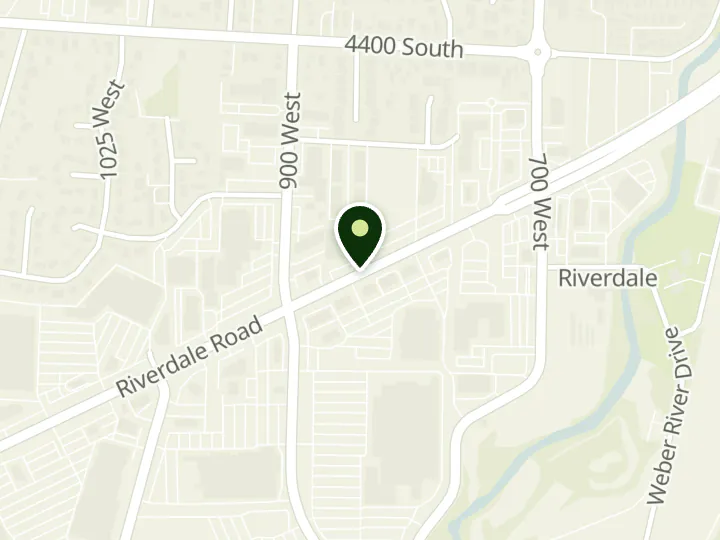 Map of the streets around Security Service Federal Credit Union, Riverdale Branch, at 890 W Riverdale Rd, Riverdale, UT 84405