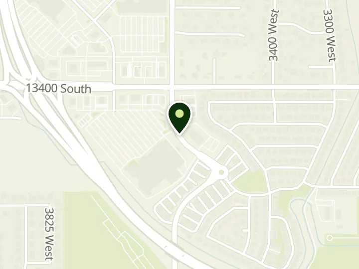Map of the streets around Security Service Federal Credit Union, Riverton Branch, at 13413 S Hamilton View Rd, Riverton, UT 84065