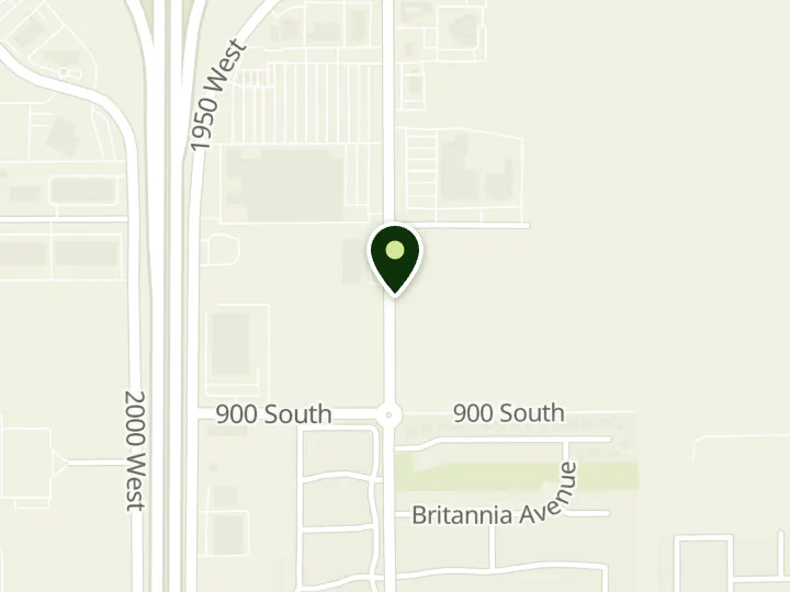Map of the streets around Security Service Federal Credit Union, Springville Branch, at 645 S 1750 W, Springville, UT 84663