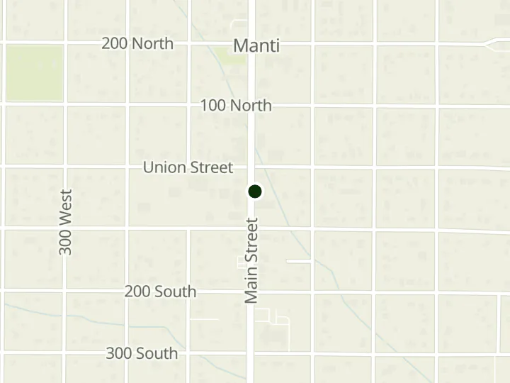 Map of South Sanpete Credit Union's 1 branch in Utah