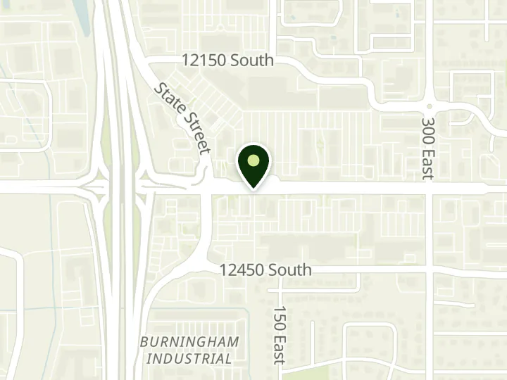 Map of the streets around Utah Community Credit Union, Draper, at 112 E 12300 S, Draper, UT 84020
