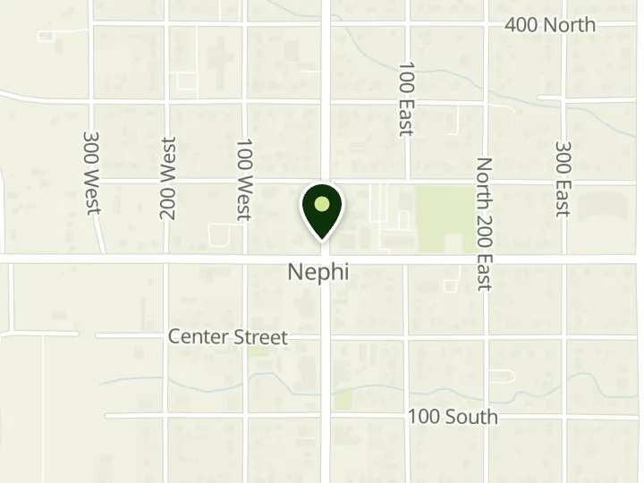 Map of the streets around Utah Community Credit Union, Nephi, at 119 N Main St, Nephi, UT 84648