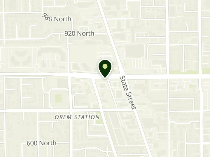 Map of the streets around Utah Community Credit Union, Orem North Branch, at 305 W 800 N, Orem, UT 84057