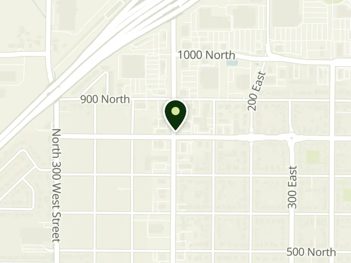 Map of the streets around Utah Community Credit Union, Spanish Fork, at 810 N Main St, Spanish Fork, UT 84660