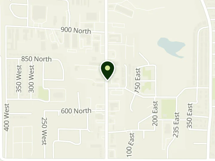 Map of the streets around Utah Community Credit Union, Springville, at 724 N Main St, Springville, UT 84663